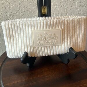 Coach: Cream Ear cover/Head warmer- OS